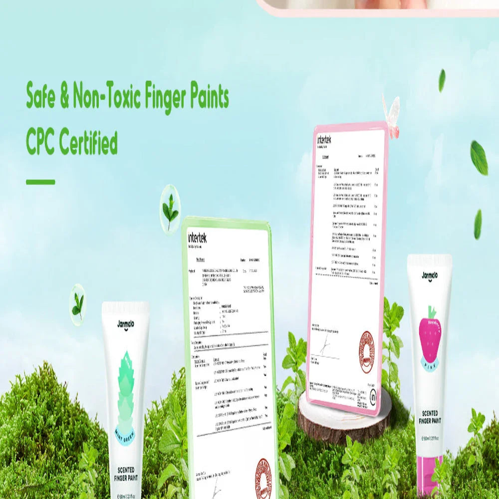 Jar Melo Scented Finger Paint-8 colors - Jaiman Toys