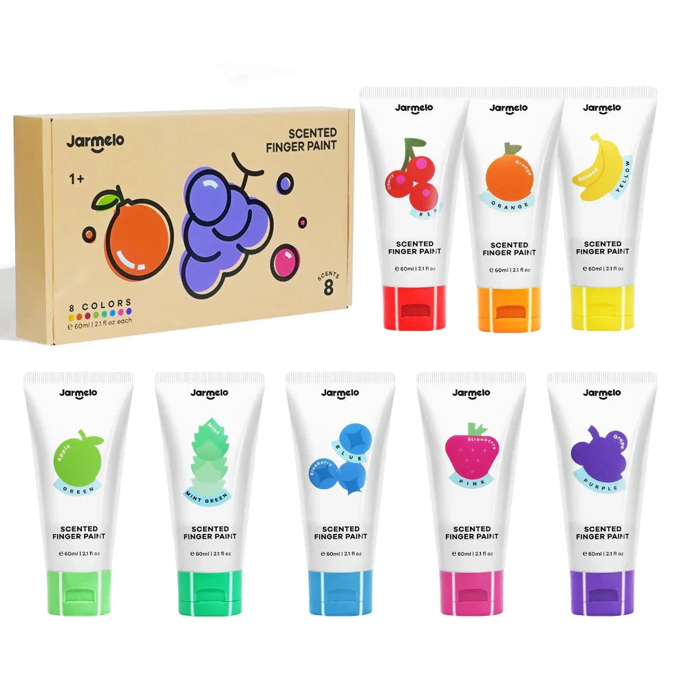 Jar Melo Scented Finger Paint-8 colors - Jaiman Toys