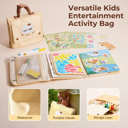 Jar Melo Travel Mate Activity Bag-Purring Kitten - Jaiman Toys