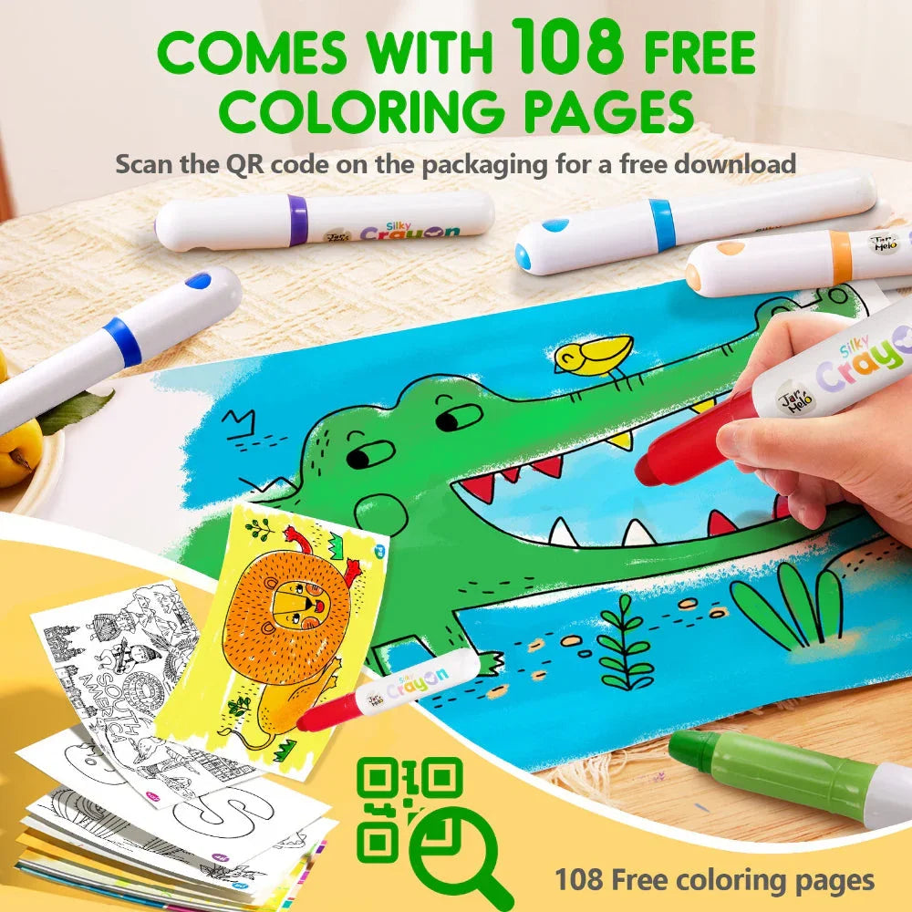 Jar Melo Ultra Silky Washable Crayons - Jaiman Toys