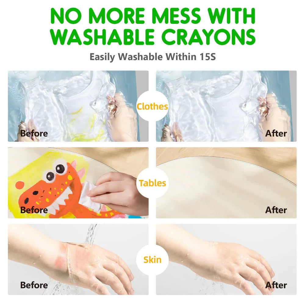 Jar Melo Ultra Silky Washable Crayons - Jaiman Toys