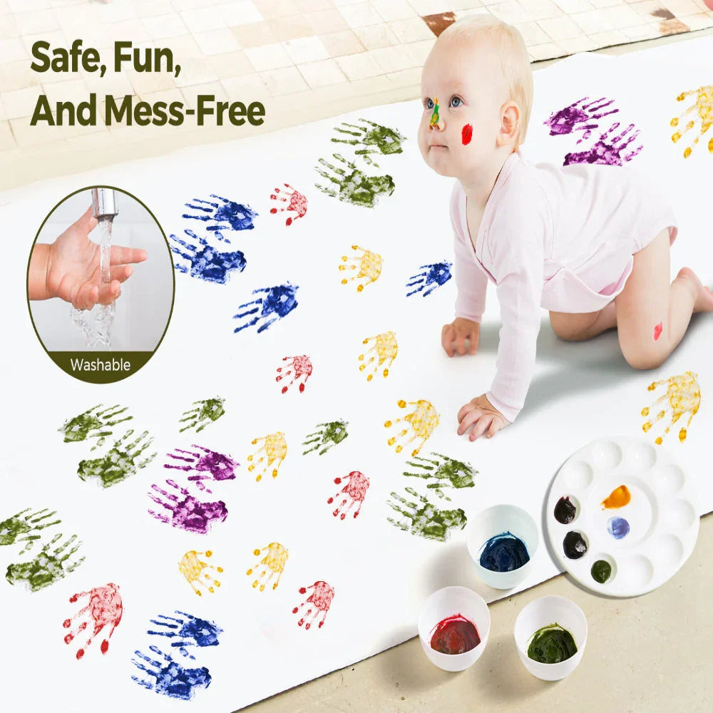 Jar Melo Vegetable Powder Paints- 6 Colors - Jaiman Toys