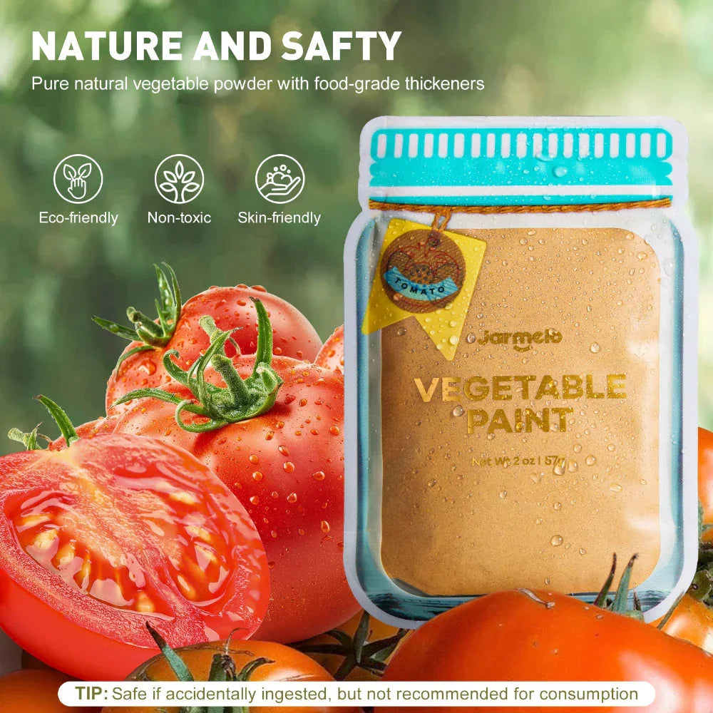 Jar Melo Vegetable Powder Paints- 6 Colors - Jaiman Toys