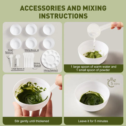 Jar Melo Vegetable Powder Paints- 6 Colors - Jaiman Toys