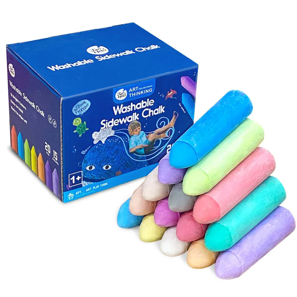 Jar Melo Washable Chalks Set of 15 Colors - Jaiman Toys