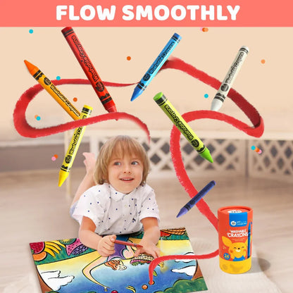 Jar Melo Washable Crayons -24 Colors - Jaiman Toys
