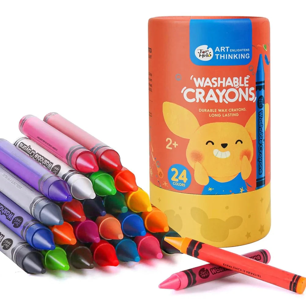 Jar Melo Washable Crayons -24 Colors - Jaiman Toys