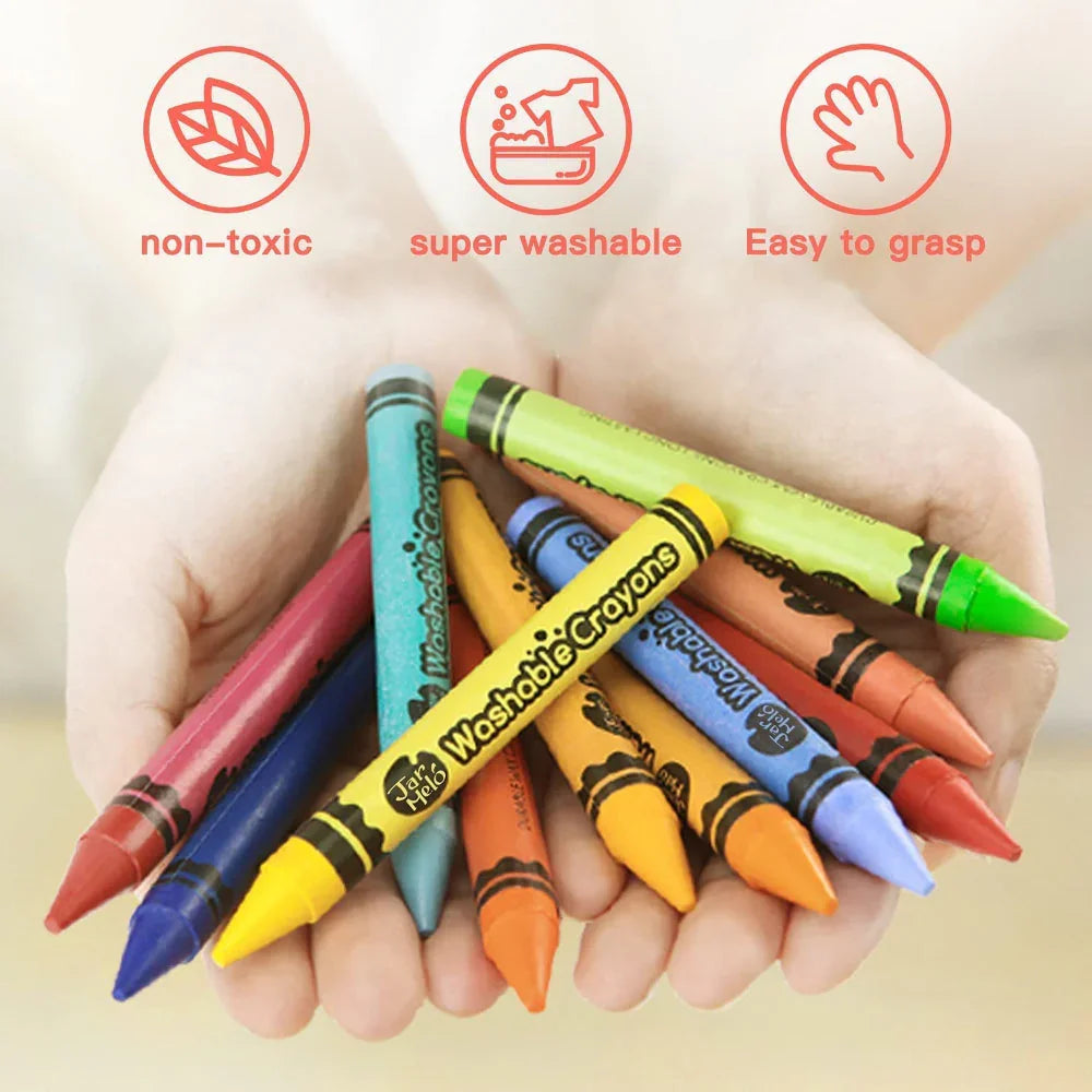 Jar Melo Washable Crayons -24 Colors - Jaiman Toys