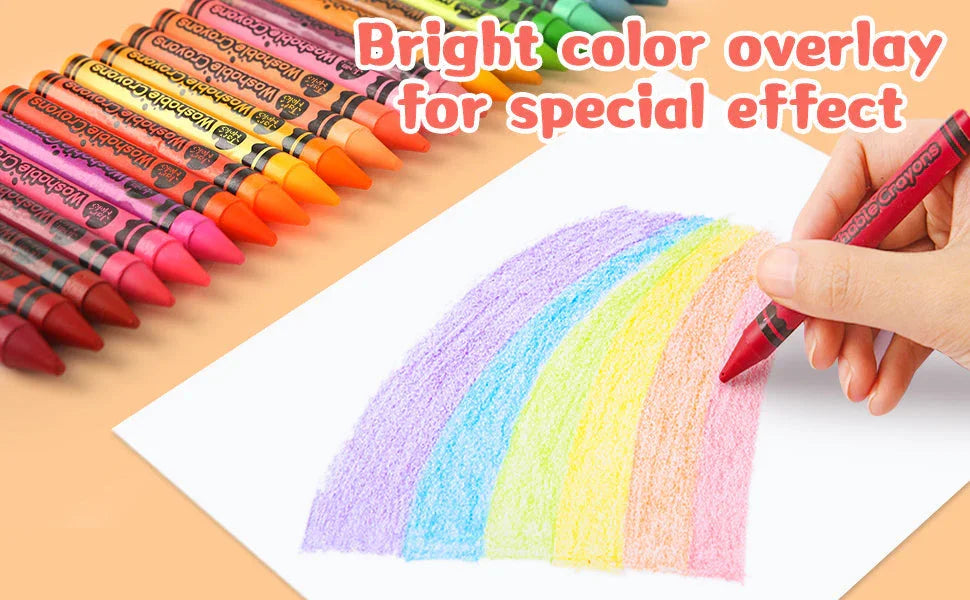 Jar Melo Washable Crayons -24 Colors - Jaiman Toys