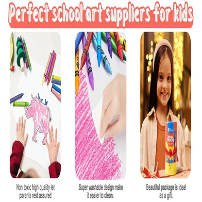 Jar Melo Washable Crayons -24 Colors - Jaiman Toys