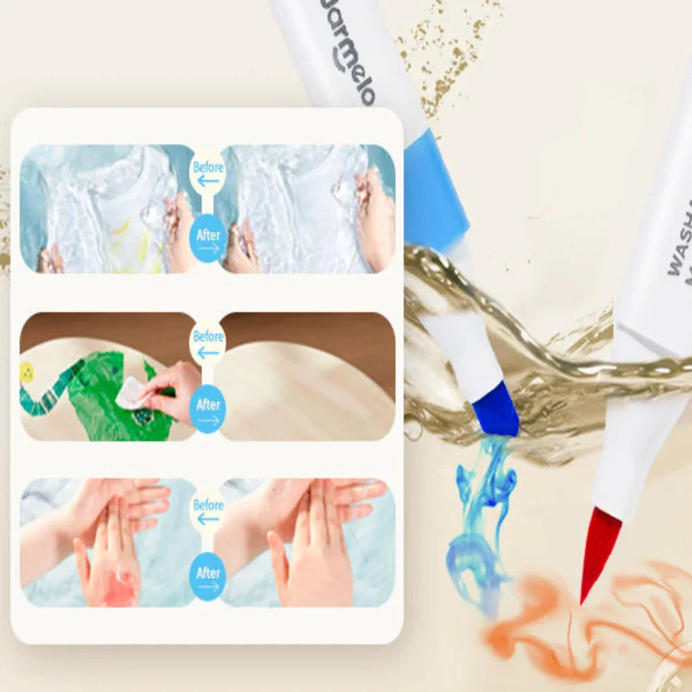 Jar Melo Washable Dual Tip Markers - Jaiman Toys