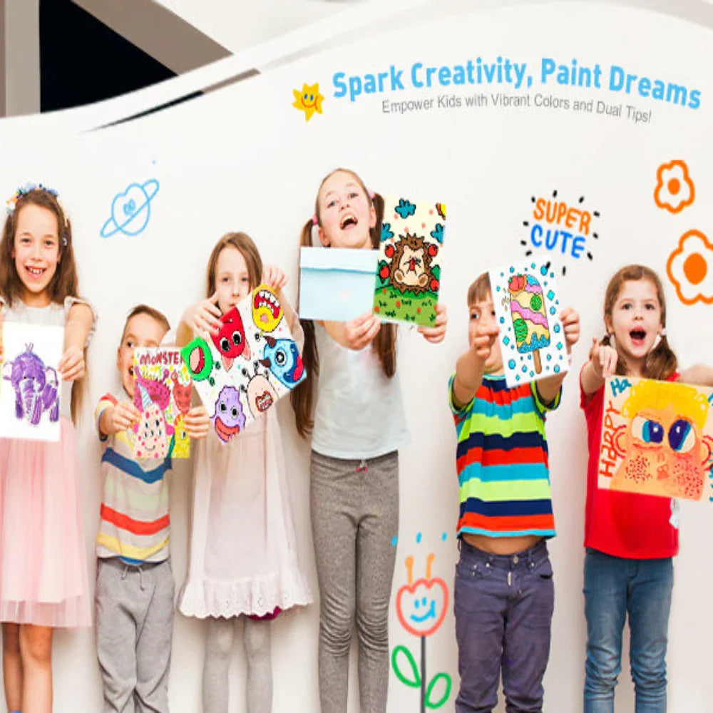 Jar Melo Washable Dual Tip Markers - Jaiman Toys