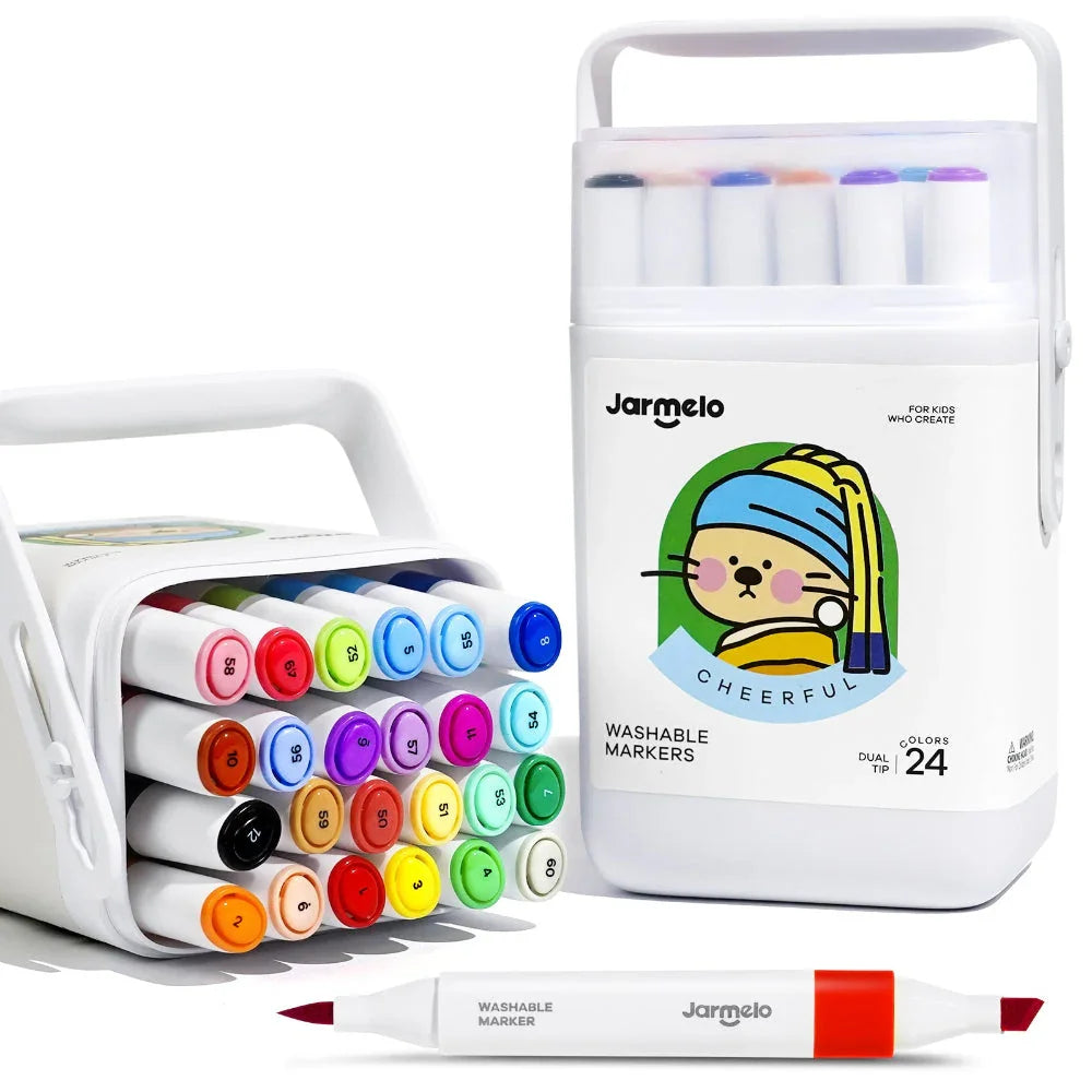 Jar Melo Washable Dual Tip Markers - Jaiman Toys
