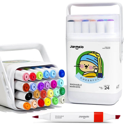 Jar Melo Washable Dual Tip Markers - Jaiman Toys