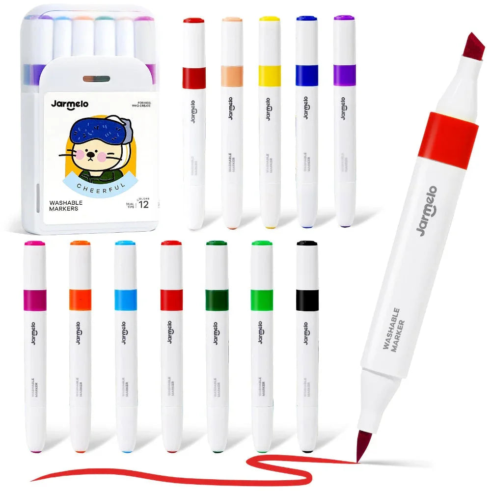 Jar Melo Washable Dual Tip Markers - Jaiman Toys