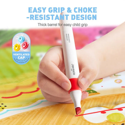 Jar Melo Washable Dual Tip Markers - Jaiman Toys