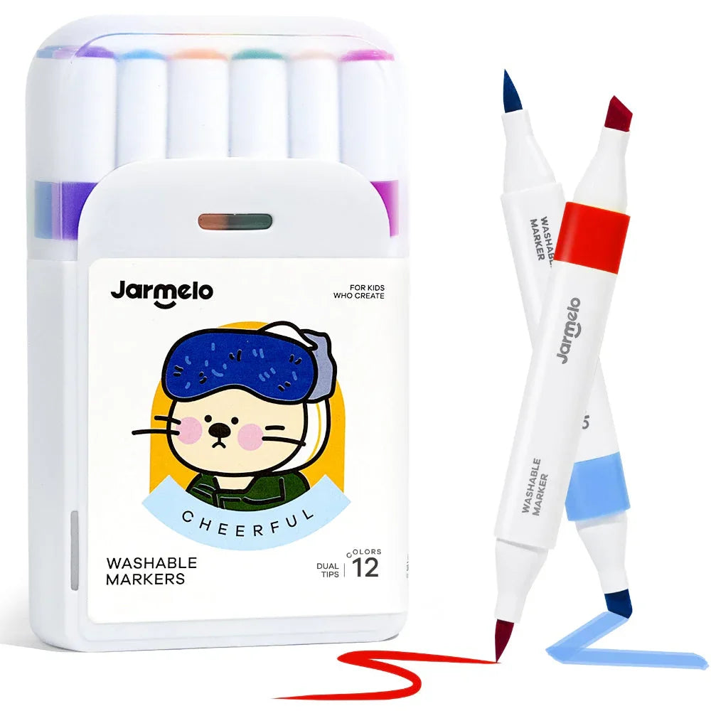 Jar Melo Washable Dual Tip Markers - Jaiman Toys