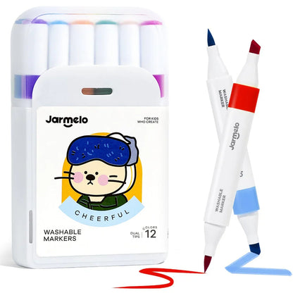 Jar Melo Washable Dual Tip Markers - Jaiman Toys