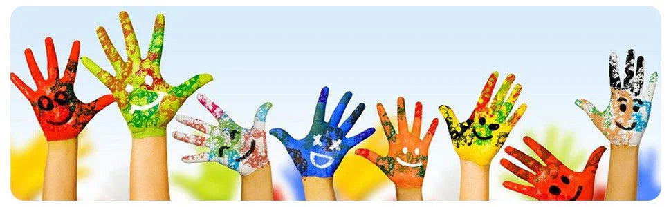 Jar Melo Washable Finger Paint Colors Set - Jaiman Toys