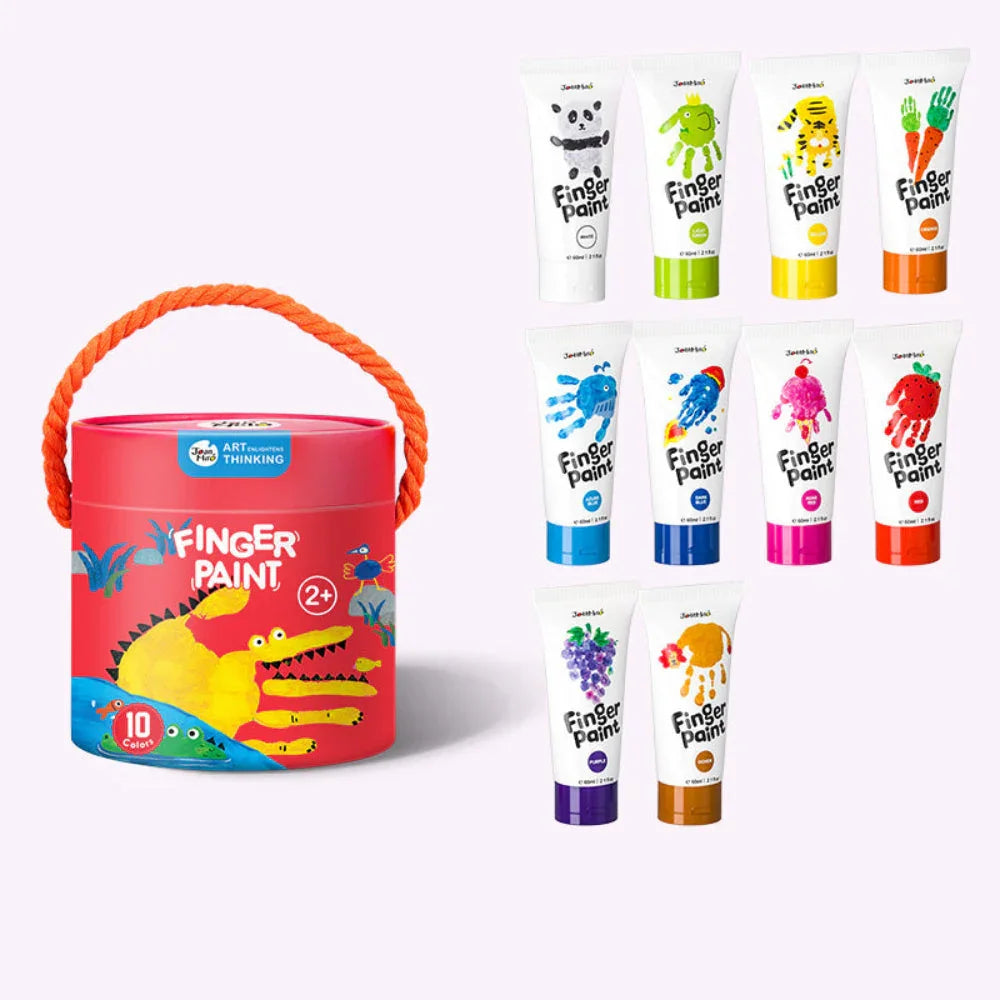 Jar Melo Washable Finger Paint Colors Set - Jaiman Toys