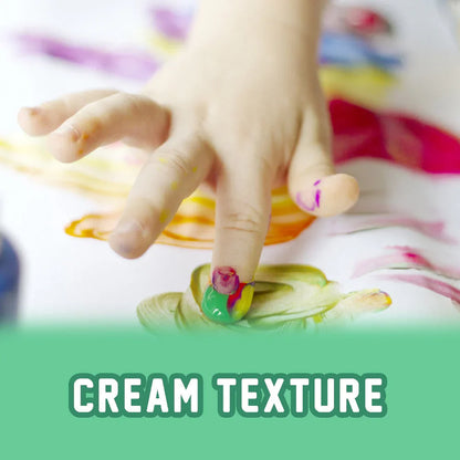 Jar Melo Washable Finger Paint Colors Set - Jaiman Toys