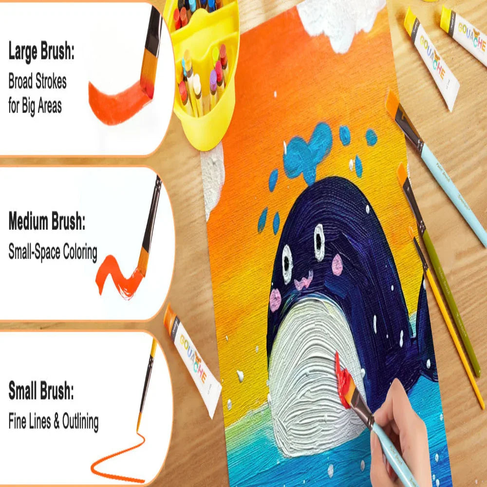 Jar Melo Washable Kids Paint Set - Gouache Paint - Jaiman Toys