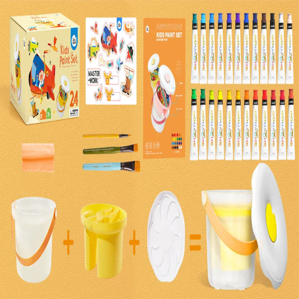 Jar Melo Washable Kids Paint Set - Gouache Paint - Jaiman Toys