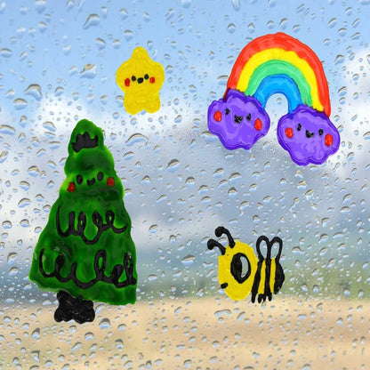 Jar Melo Window Cling Art Kits - Jaiman Toys