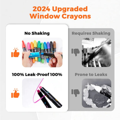 Jar Melo Window Crayons - Jaiman Toys