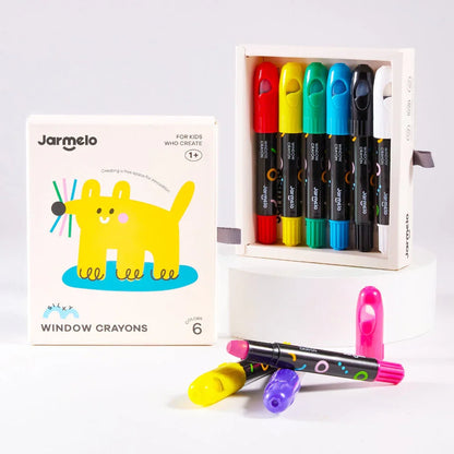 Jar Melo Window Crayons - Jaiman Toys