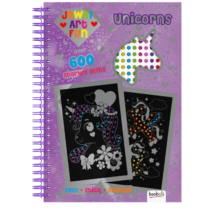 Bookoli | Unicorn Jewel Art Fun | Easy Diamond Painting for Kids with Stickers | Children's Craft Activities | Unicorn Gifts for Girls |4 to 6 Years