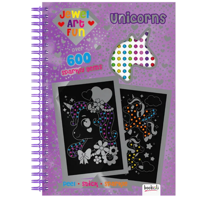 Bookoli | Unicorn Jewel Art Fun | Easy Diamond Painting for Kids with Stickers | Children's Craft Activities | Unicorn Gifts for Girls |4 to 6 Years