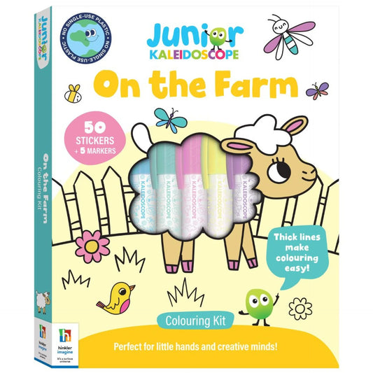 Junior Kaleidoscope Colouring Kit On The Farm - Jaiman Toys
