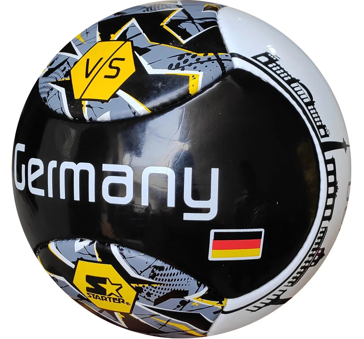 Starter Country Football L3 Size 5 – Germany Edition | Hand-Stitched Professional Soccer Ball