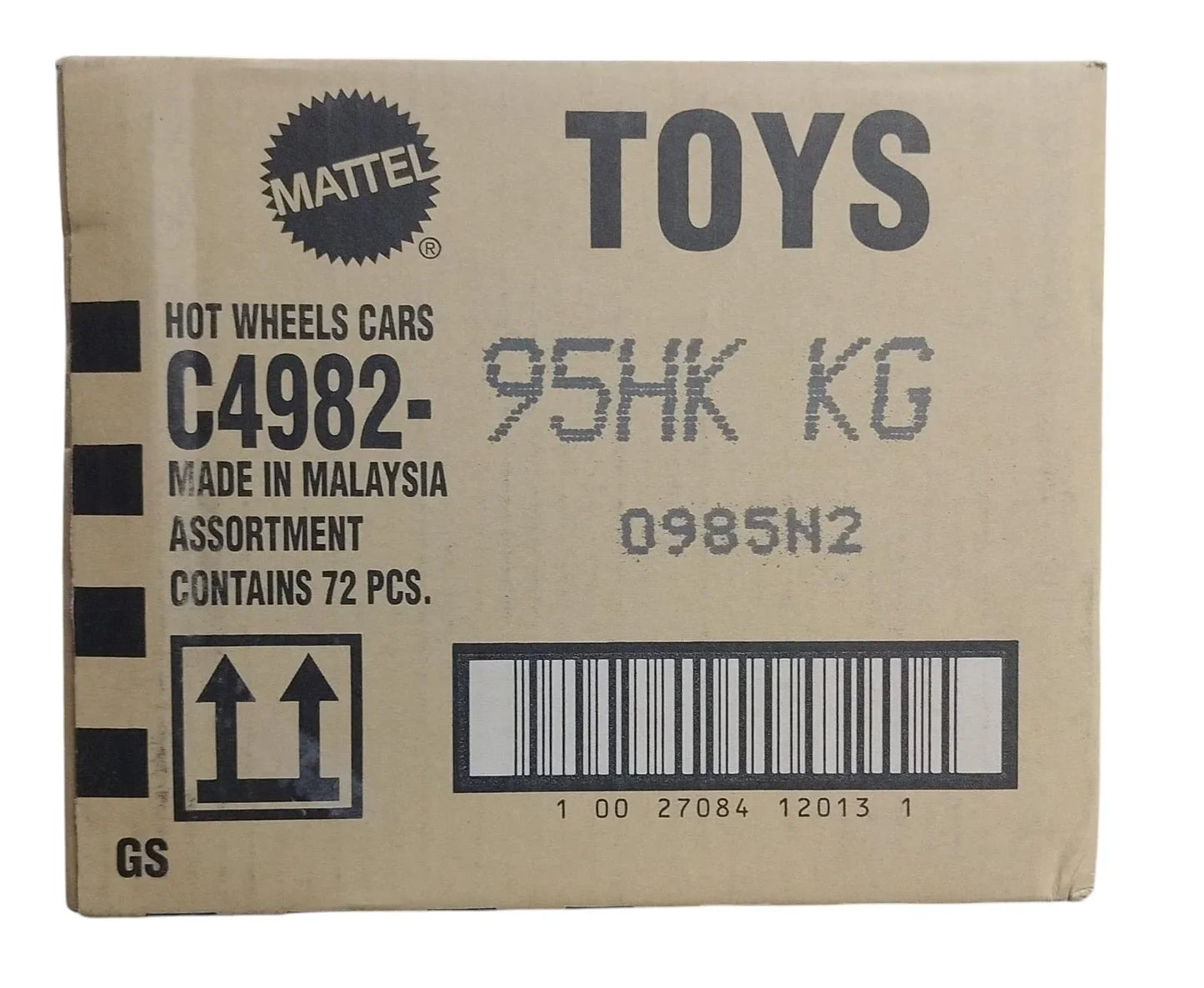 Hot Wheels 2025 Factory-Sealed Case K (95HK KG) – 72 Die-Cast Cars by Mattel (Brand New Box) - Jaiman Toys