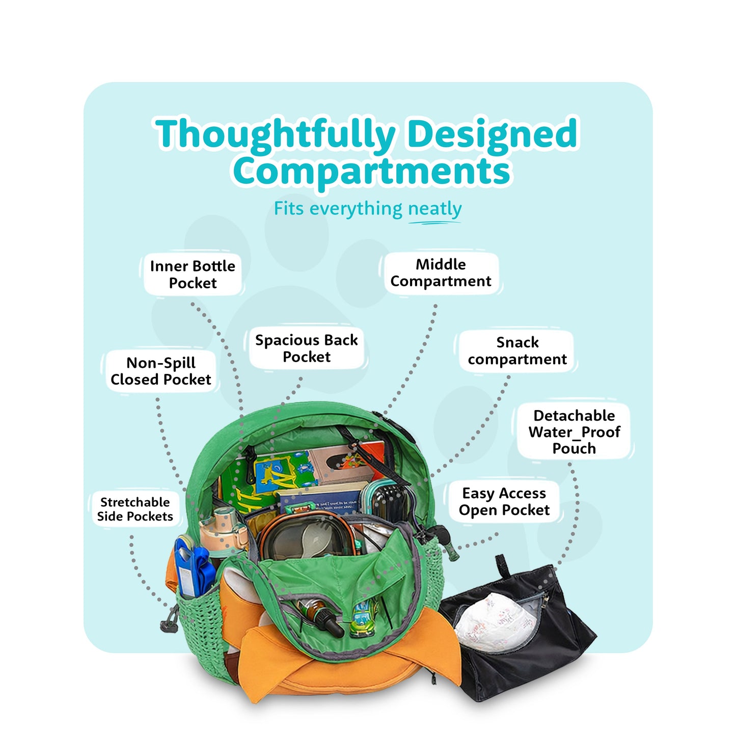 Filli & Me Chef Filli HugBag | 12.5L Kids Backpack for Kindergarten (4-5 Years) | Lightweight School & Travel Bag