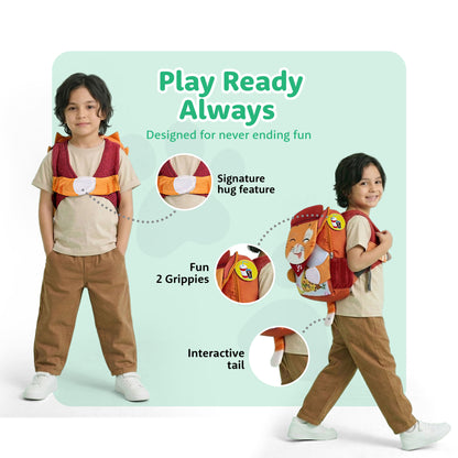 Filli & Me Chef Filli HugBag | 12.5L Kids Backpack for Kindergarten (4-5 Years) | Lightweight School & Travel Bag