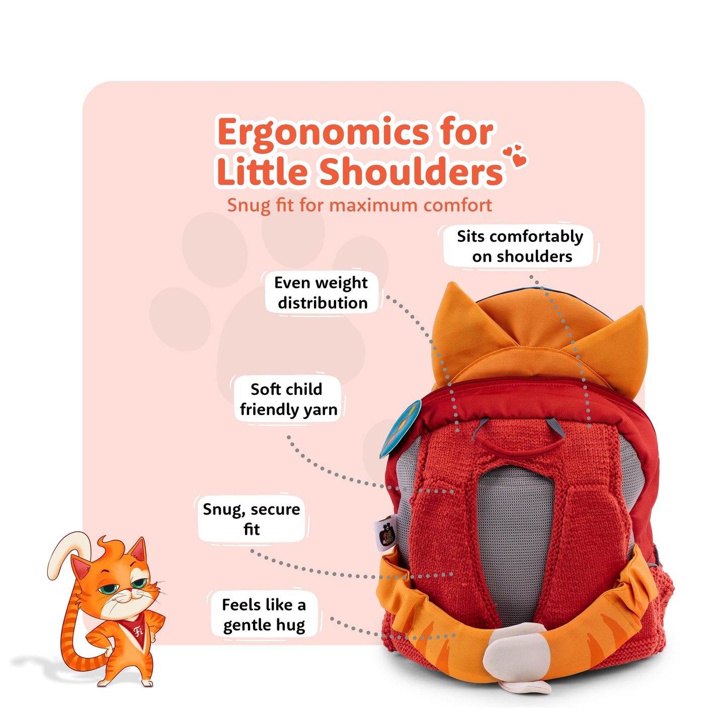 Filli & Me Driver Filli HugBag | 12.5L Kids Backpack for Kindergarten (4–5 Years) | Lightweight School & Travel Bag