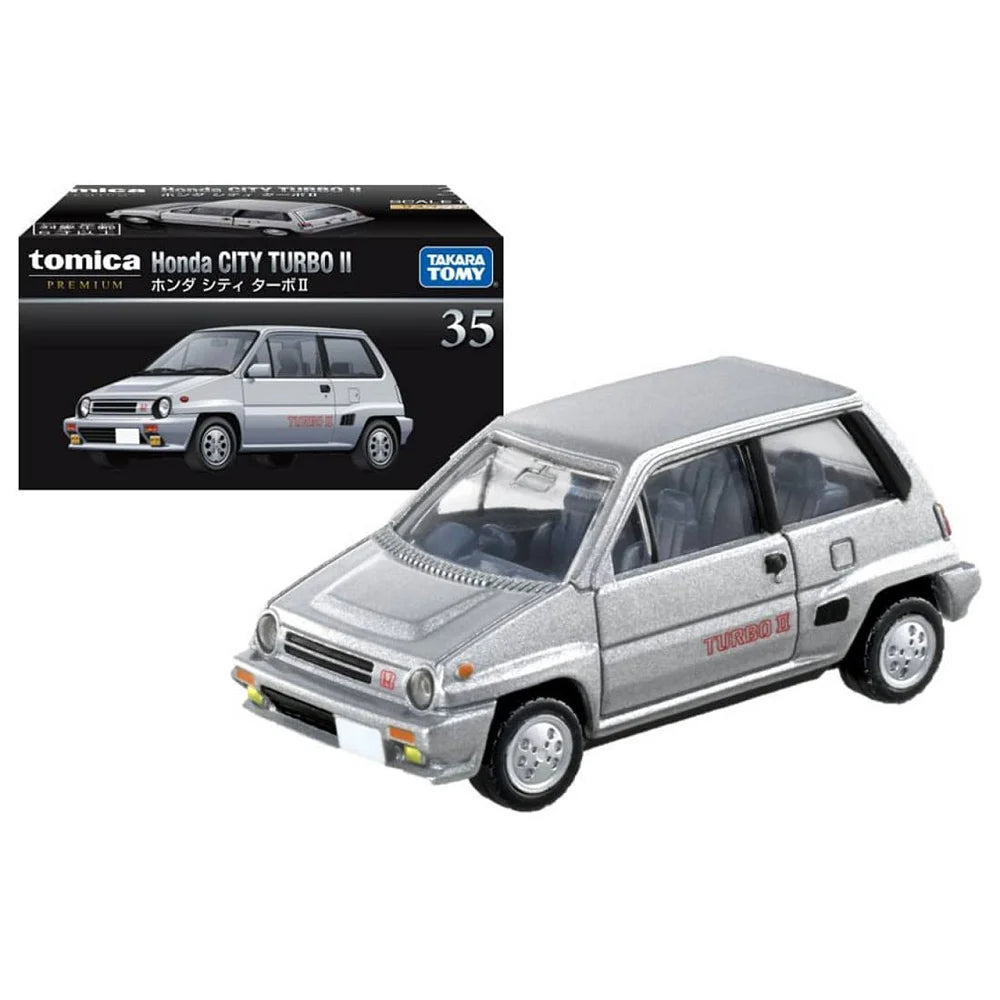 Tomica Premium Honda City Turbo II- TAKARA TOMY -Diecast Scale Model Car