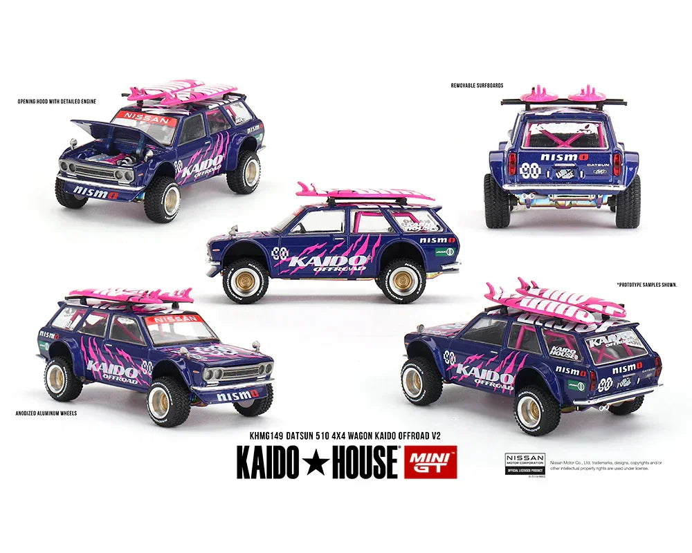 Mini GT Kaido House Datsun 510 4×4 Wagon Kaido Offroad V2 - Jaiman Toys