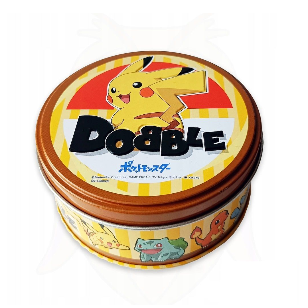 DOBBLE Pokemon Spot It Games - Card Game! 55 Cards, 5 Mini Games, 2-8 Players Quick 15-Min Play Time Age 6+