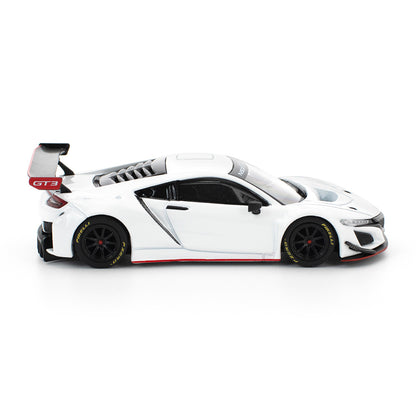 POP RACE 1:64 Honda NSX GT3 EVO22 White PR64-280 | Official Licensed Diecast Model Car (BGX)
