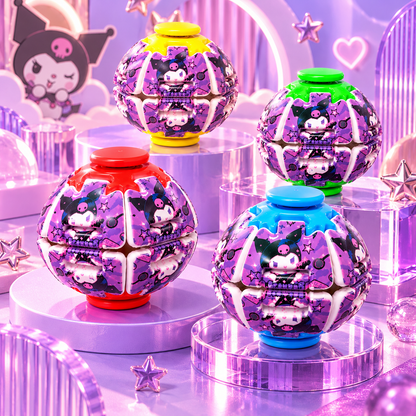 Kuromi Transforming Fingertip Spinner Ball – Fidget Toy, 1 Random Colour