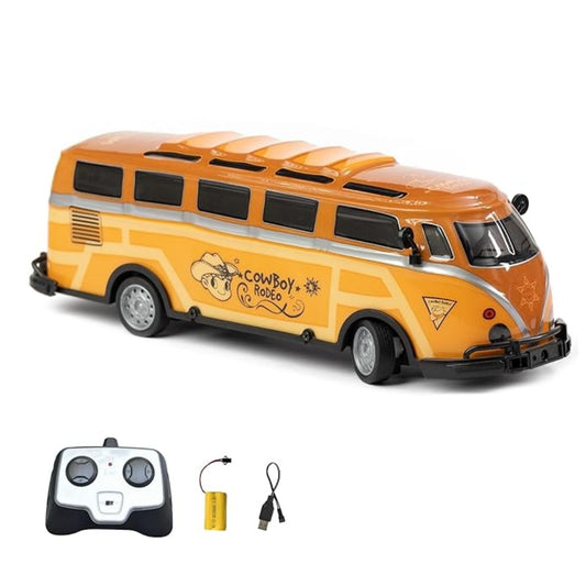 L.O.T Cars 2 Variations Vera Remote Control City Bus – Orange | LED Body Lights, 2.4GHz Remote, 15 KM/H Speed, RC Toy Bus for Kids