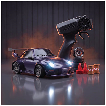 Zipp Remote Control Car – Burnout Prism | 4x4 RC Drift Car, 20 km/h, 2.4GHz Remote, 100m Range, Multi-Mode LED Lights