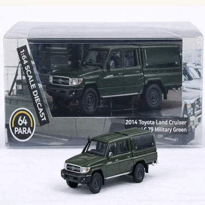 PARA64 1:64 Toyota Land Cruiser LC79 Military Green Diecast Model – Off-Road Utility Truck Collectible