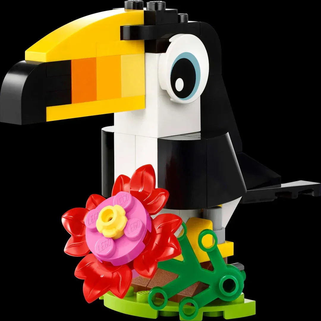 LEGO Creator 30688 Tropical Toucan 3-in-1 Building Set – Mini Bird Model Polybag (59 Pieces)