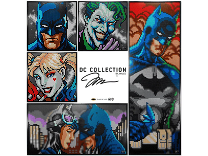 LEGO Art Jim Lee Batman Collection 31205 Canvas Wall Decor with The Joker or Harley Quinn, Crafts Xmas Gift Idea for Him, Her, Men, Women, DIY Poster, Big Set for Adults,