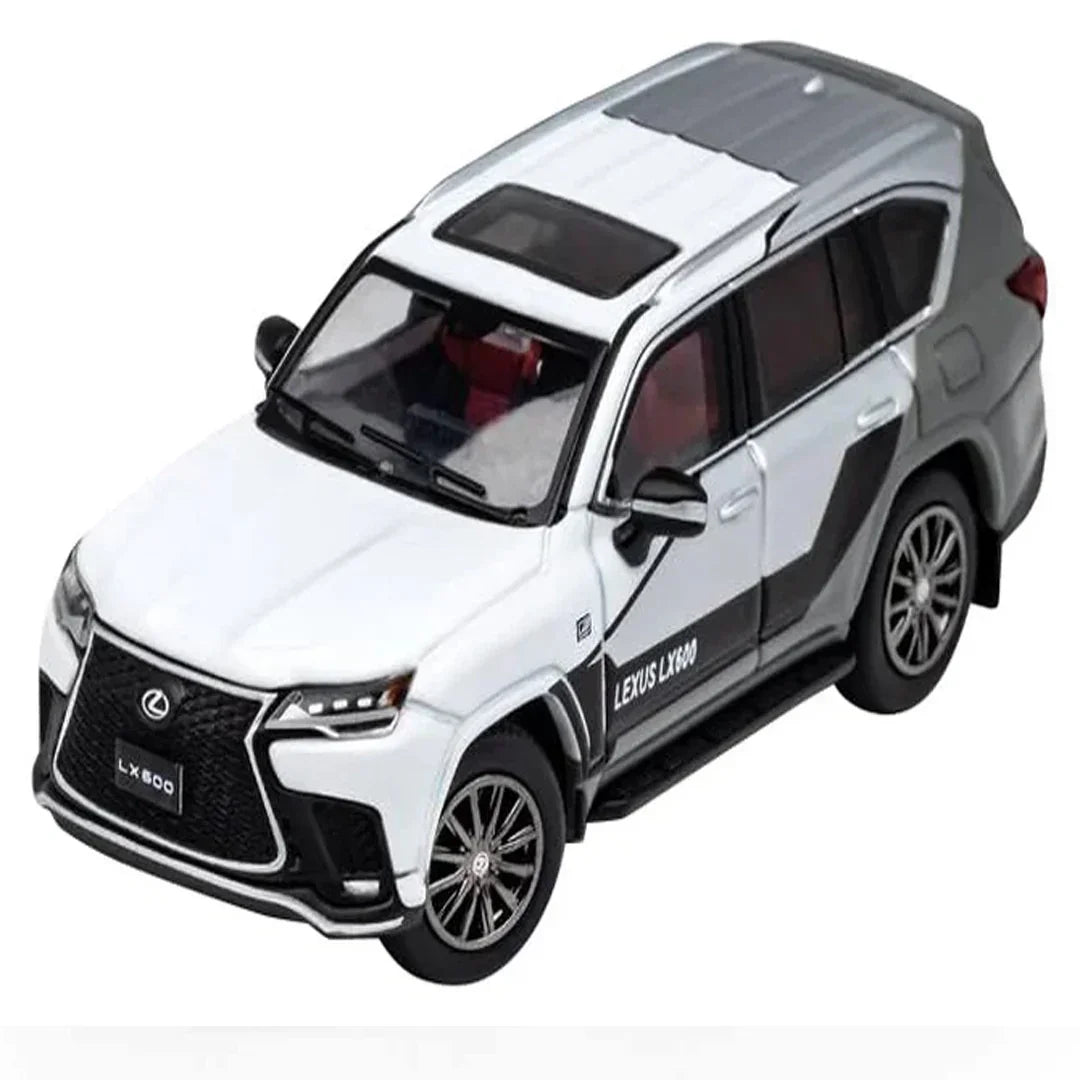 GCD 1:64 Lexus LX 600 Luxury SUV Diecast Model Car – Premium Silver Collector Edition