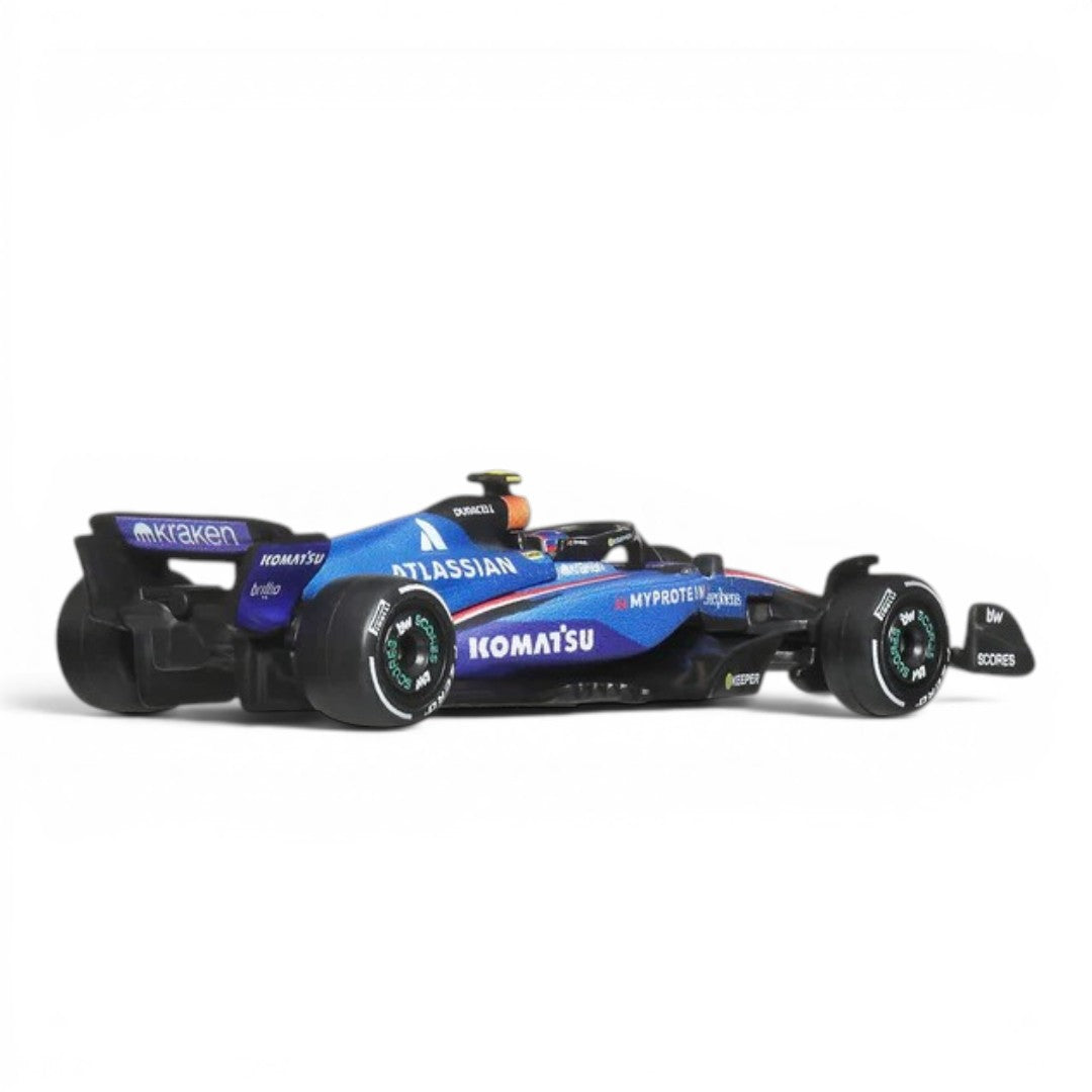 Hot Wheels Premium 1: 64 Formula 1 2025 Atlassian Williams Racing #55 F1 Die-Cast Car | Metal/Metal with Real Riders | BGX
